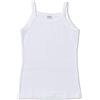Ellepi 6 Canotte o Magliette Intime Bambina Ragazza in Puro Cotone Anallergico con Cuciture Comfort Colore Bianco.