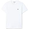 Lacoste Th6709, T-shirt Uomo, White, L