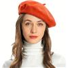 ZLYC Donna Lana Basco Scozzese Stile Francese Berretto