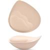 KSang Cuscinetti per reggiseno super spessi, per push-up, per migliorare il seno, aggiungere 1-2 coppe per abiti da donna, costumi da bagno, sport, Beige, A/B