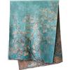 GFM® Sciarpa scialle in misto lana e cashmere, stampa artistica per autunno e inverno (PWSHL)