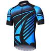 ARSUXEO Maglia da Ciclismo da Uomo Manica Corta Bright MTB Jersey T-Shirt Traspirante da Bici ZY843 XXL