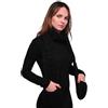 Basic Sense Sciarpa invernale lavorata a maglia con tasche, calda sciarpa a maglia grossa, Nero , Etichettalia unica