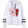LKY STAR Unisex Sweatshirt Hazbin Hotel Merch per Ragazzi Ragazze Felpa con Cappuccio Cartoon Casual Hoodie
