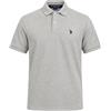 U.S. Polo Assn. Polo classica da uomo, Heather Grigio/Nero, M