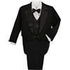 Lito Angels Children's Apparel Lito Angels Completo Elegante 5 Pezzi per Neonato, Nero, 9-12 Mesi 74 80