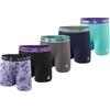 Volcom Boxer da Uomo, Confezione da 5 Boxer in Poliestere Spandex, Viola/Nero/Grigio/Navy/Azzurro, Medium