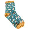 Purple Possum Calze viola Possum® Jack Russell Dog Print da donna blu verde grigio morbido cotone misto bambù calzini regalo verde, blu/giallo. Taglia unica