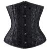 Kelvry Corsetto sottoseno da donna in raso con lacci Plus Size S-6XL