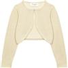 Bolerose Bolero Bambina Glitter Cuore, Champagne Dorato, 5-6 Anni