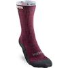 Injinji Calze Liner + Hiker Crew, Maroon-Gray, M-L