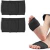 Jocaluyia Open Toe Mezza calzini, 2Pairs Donne Peep Toe Socks Mezza Palm Toe Topper Liner Socks, Donne No-Show Socks, nero, taglia unica
