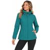 Blu Apparel Giacca impermeabile da donna con cappuccio, giacca a vento, per escursionismo, camminata, primaverile