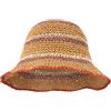Meliyya Cappello di paglia da donna, pieghevole, regolabile, estivo, in paglia, cappello da sole con fiori, cappello da spiaggia a tesa larga, cappello estivo, Taglia unica