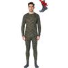 Merino.tech Intimo Termico Uomo Lana Merinos - Completo Termico + Calzini (Large, 250 Camo)