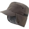 Decentron Cappello invernale da uomo con visiera, cappello da cadetto con paraorecchie, in finta pelliccia, impermeabile, per attività all'aperto, Verde militare, Taglia unica