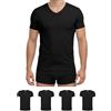 ALPIDEX Uomo T-Shirt Magliette Intime Set 4 S-5XL Scollo V Cotone | 175 g/m², Manica Corta, OEKO-TEX, Traspirante, Lavabile, Casual, Sport, Palestra, Lavoro, Sotto Camicie, Elasticizzato, Basic