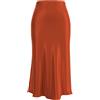 comefohome Gonna da donna con stampa leopardata a vita alta gonne midi in vita elasticizzata nascoste