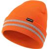 Wmcaps Berretto unisex riflettente, ad alta visibilità, con strisce riflettenti, cappelli invernali in maglia per uomini e donne, berretto classico per attività all'aperto, lavoro, sport