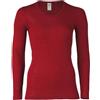 Engel Natur, Maglietta Intima/Camicia da Donna, 70% Lana (Biologica), 30% Seta (42-44 EU, Malva)