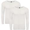 Heatwave Thermalwear Heatwave® - Maglia termica a maniche lunghe, da uomo, per biancheria intima calda, taglia S, M, L, XL, XXL, confezione da 2, bianco, M