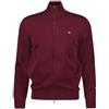 GANT Casual Cotton Zip Cardigan, Colore: Vinaccia, M