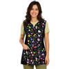 Etrexonline Giacche Donna Con Disegni Uniformi Con Bottoni da Lavoro Senza Maniche, Casacca Donna Con Bottoni per la Pulizia - Cuore L