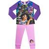Disney Pigiama Encanto da bambina a maniche lunghe, taglie da 4 a 10 anni, viola/rosa., 5-6 Anni