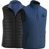 AAA Ambick Ambick Gilet Capispalla da Uomo - Gilet Imbottito Piumino Trapuntato Reversibile e Ripiegabile da Uomo, Gilet da Golf da Uomo a Due Vie con Chiusura a Cerniera Impermeabile (3XL, Navy Blu)