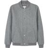 SPRINGFIELD Bomber Básica de Lana Giacca, Grigio Medio, M Uomo