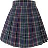 HOEREV Donne Ragazze Svasato Casual Mini Scuola Tennis Skater Casual Gonna Danza con Due Tasche Laterali e Pantaloncini Interni