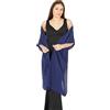BlackButterfly Stola Donna Chiffon Cerimonia, Blu notte, Taglia unica