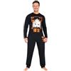 Dragon Ball Z Pigiama Lungo Uomo, Confortevole Abbigliamento da Casa Set (Nero, XXL)