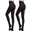 Lancry 2 paia di collant da donna 20 denari in microfibra opaca elasticizzata, Nero , L-XL