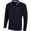 Calvin Klein - Polo da uomo a maniche lunghe con punta elasticizzata Campus 2025, Navy, M