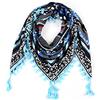 Nuofengkudu Sciarpe Cotone Donna Eleganti Floreale Stampa Bohemien Etniche Stile Grande Vintage Piazza Scialli Foulard con Fiocco Scarfs 110 * 110CM X-Colore 23