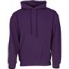 Fruit of the Loom Felpa classica con cappuccio da uomo, Viola, XXL