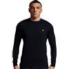 Lyle & Scott Maglione Girocollo Leggero in Cotone Uomo - Marina oscura - M