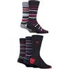 Farah Mens Patterned Striped and Argyle Cotton Socks Pack of 5