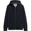 Superdry Felpa con Cappuccio Unisex Essential Logo Zip HB, Eclipse Navy., M
