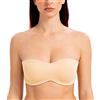 MELENECA Donna Minimizer Reggiseno Senza Spalline Invisibile con Ferretto Senza Imbottito Bacio del Sole 6B