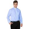 IvyRobes Camicia Prete a Maniche Lunghe da Uomo Clergyman con Colletto Sacerdote per Unisex Skyblue
