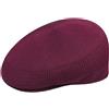Kangol Coppola 504 Tropic Ventair Berretto Piatto Cappellino da Uomo L (58-59 cm) - Rosso Bordeaux