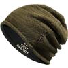 Lvaiz Hats Lvaiz, Berretto Invernale da Uomo, Caldo, Foderato in Pile, con Teschio, Reversibile, Antivento, Lavorato a Maglia, Unisex, Taglia Unica