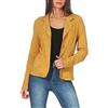 malito more than fashion Malito Classico Blazer nella Base-Look Giacca Camicetta Elegante Ufficio 1651 Donna (L, Giallo)