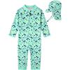 weVSwe Costume da bagno per bambini con protezione solare UPF 50+, con cerniera sul cavallo, 0-3 anni, Tavola da surf, 18 mesi