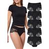 Hialegion Mutandine Hipster in Pizzo Floreale con Trama Aperta per Donna Confezione da 5 Pezzi XL