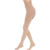 QIRUIRED Collant a compressione medica, punta chiusa, 23-32 mmHg, supporto graduato, calze per donne e uomini