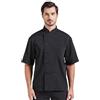 Nanxson Giacca da Cuoco Uomo Doppiopetto, Maniche Corte e Lunghe | Uniforme Leggera da Chef, Giacca Bianca da Cuoco per Ristoranti, Bracerie e Buffet di Hotel