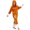 OLAOLA Tuta Intera Adulti Renna Pan di Zenzero Natalizia, Peluche Unisex Morbido per Carnevale, Natale, Halloween